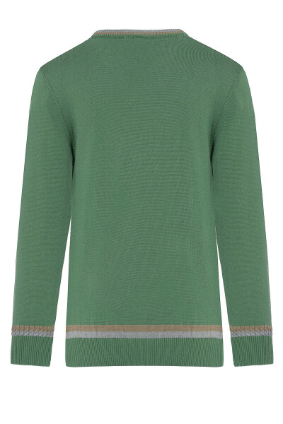 Haki V Yaka Triko Kazak - 3