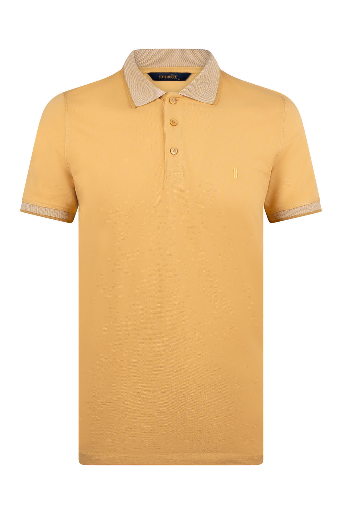 Sarı Regular Fit 100% Pamuklu Polo Yaka Tişört - 7