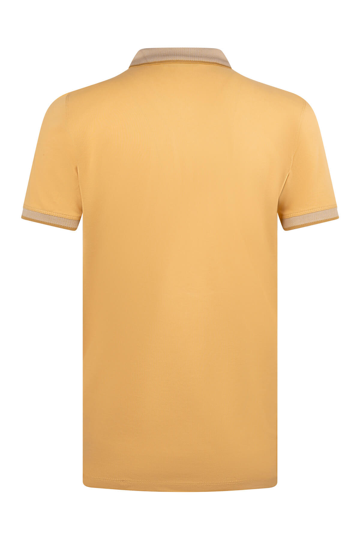 Sarı Regular Fit 100% Pamuklu Polo Yaka Tişört - 8
