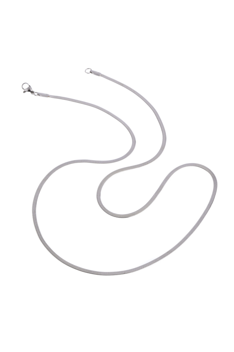 Çelik Zincirli Erkek Kolye - Hatem Saykı