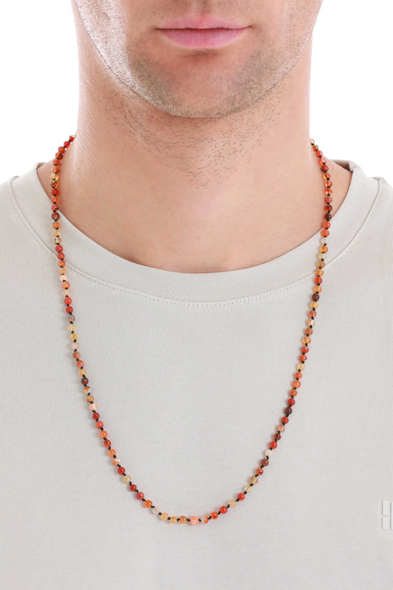 Doğal Taşlı Erkek Kolye - Hatem Saykı