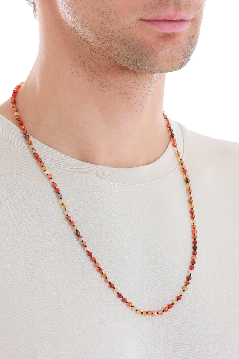 Doğal Taşlı Erkek Kolye - Hatem Saykı (1)