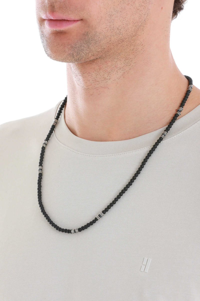 Hatemoğlu Doğal Taşlı Erkek Kolye - Hatem Saykı (1)