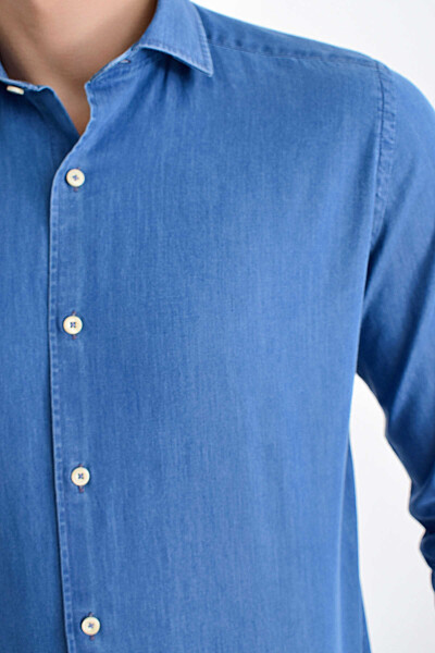 Indigo Slim Fit Gömlek - Thumbnail