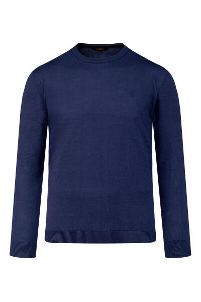 Mavi Regular Fit Bisiklet Yaka 100% Pamuklu Triko Kazak 