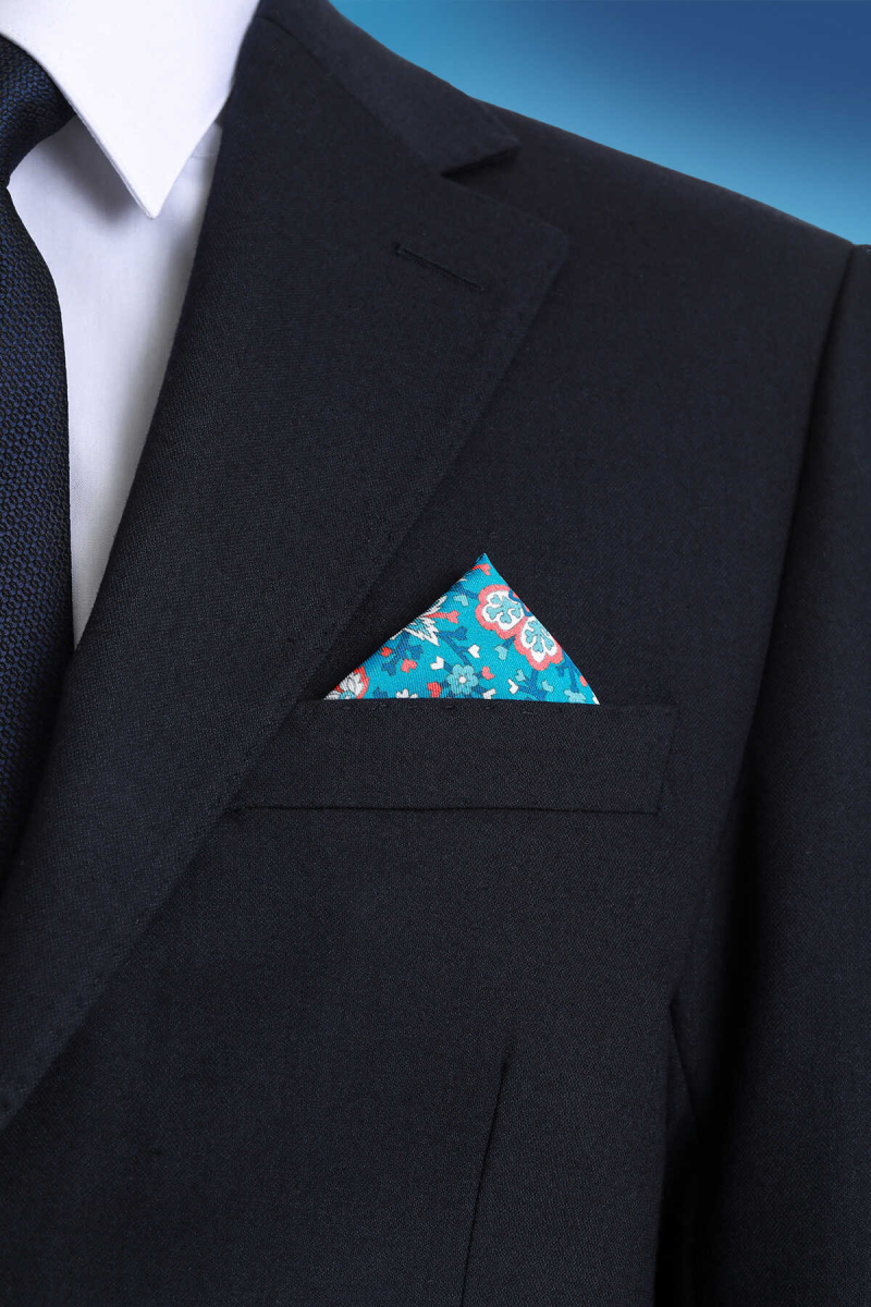 Indigo Klasik Saten Cep Mendili - Hatem Saykı (1)