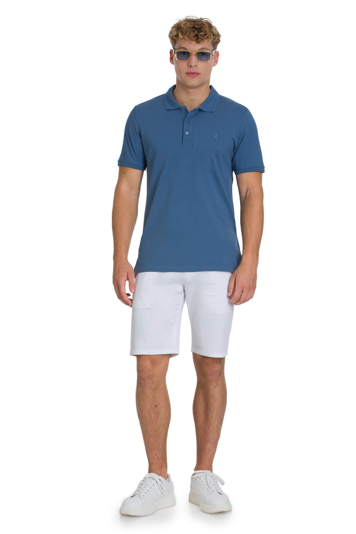 indigo Regular Fit 100% Pamuk Kıvrılmaz Polo Yaka Tişört - 2