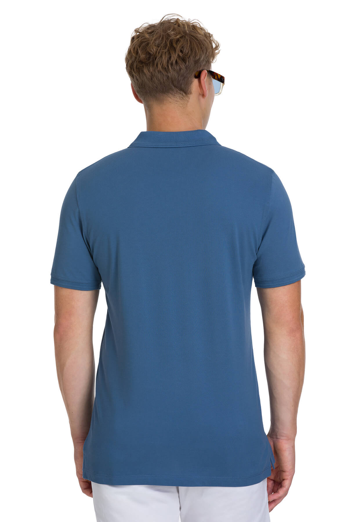 indigo Regular Fit 100% Pamuk Kıvrılmaz Polo Yaka Tişört - 5