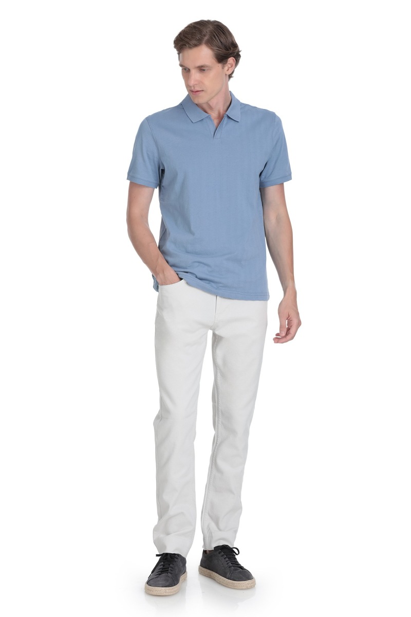 İndigo Regular Fit Apaş Yaka Pamuklu Tişört - Hatemoğlu (1)