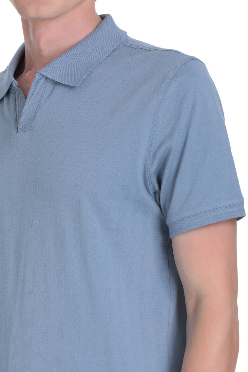 İndigo Regular Fit Apaş Yaka Pamuklu Tişört - Hatemoğlu (1)