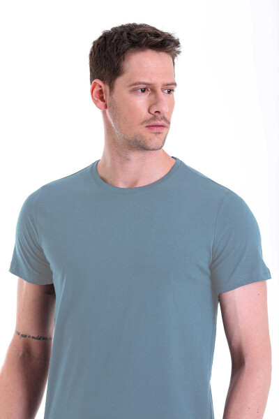 Mavi Regular Fit Bisiklet Yaka 100% Pamuk Tişört - 5