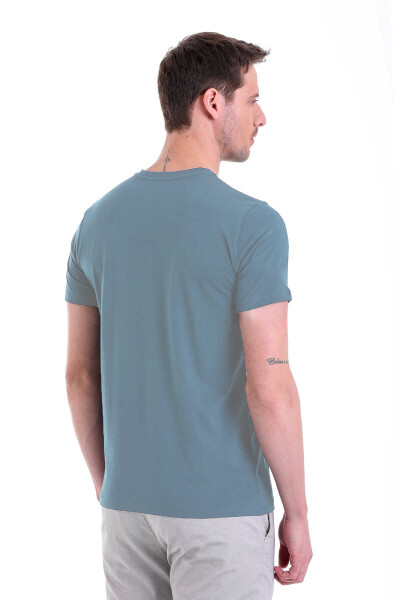 Mavi Regular Fit Bisiklet Yaka 100% Pamuk Tişört - 6