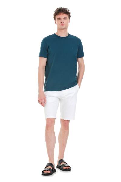 Mavi Regular Fit Bisiklet Yaka Pamuklu Tişört - 2