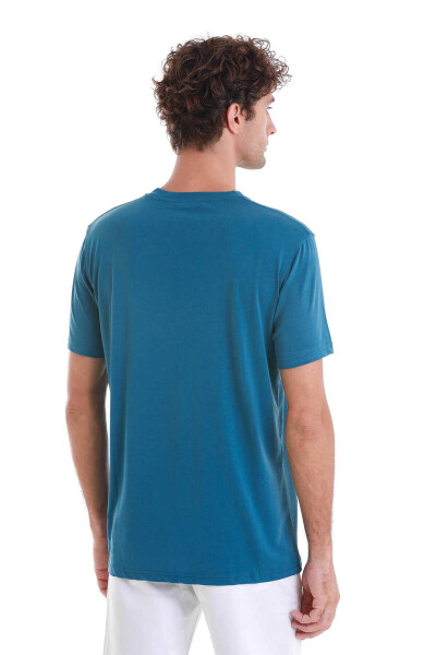 Mavi Regular Fit Bisiklet Yaka Tişört - 6