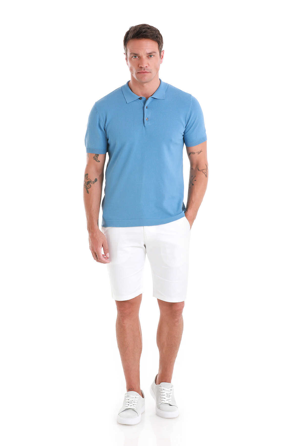 Mavi Regular Fit Polo Yaka Rayon Tişört - 2