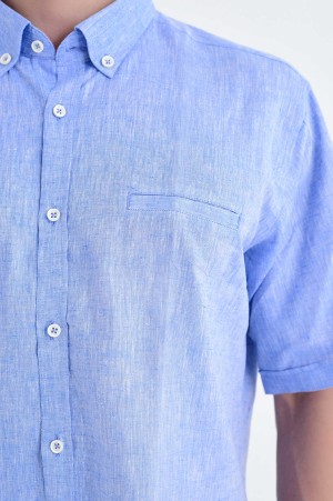 Mavi Regular Gömlek - Thumbnail