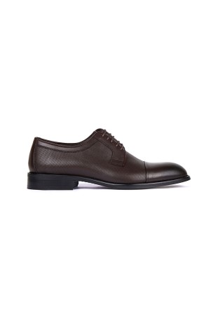 Kahverengi Deri Klasik Ayakkabı - Thumbnail