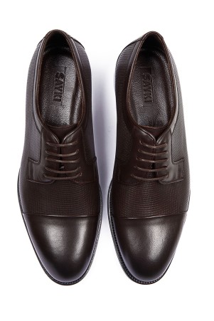 Kahverengi Deri Klasik Ayakkabı - Thumbnail
