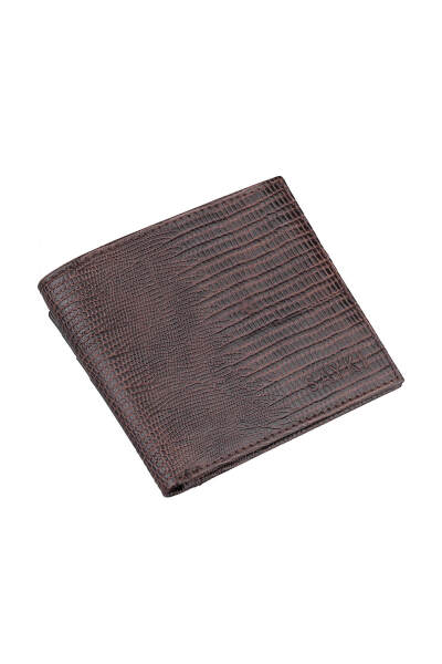 Kahverengi 100% Deri Cüzdan - 1