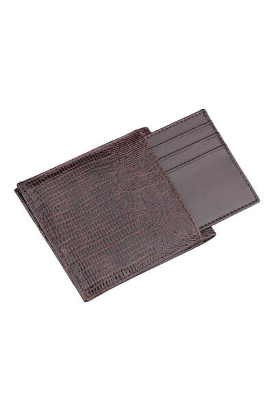 Kahverengi 100% Deri Cüzdan - 2