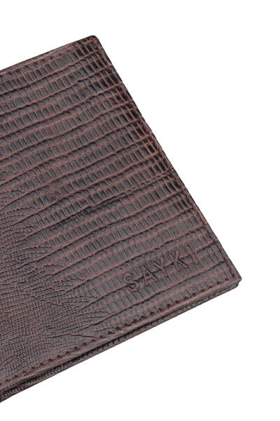 Kahverengi 100% Deri Cüzdan - 4