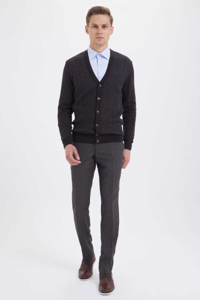 Kahverengi - Antrasit Triko - 2