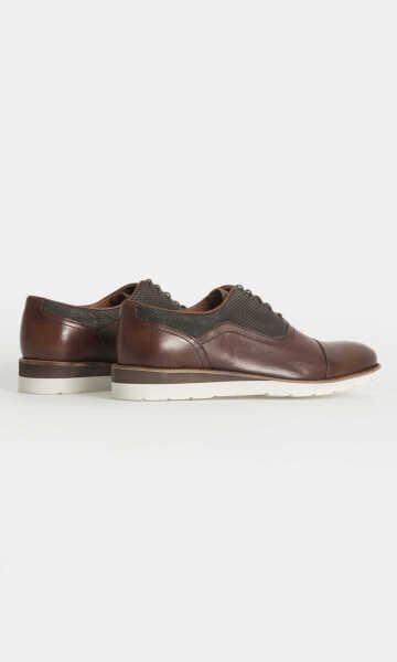 Kahverengi Hakiki Deri Günlük Ayakkabı - 6