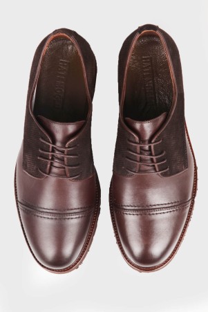 Kahverengi Günlük Oxford Ayakkabı - Thumbnail