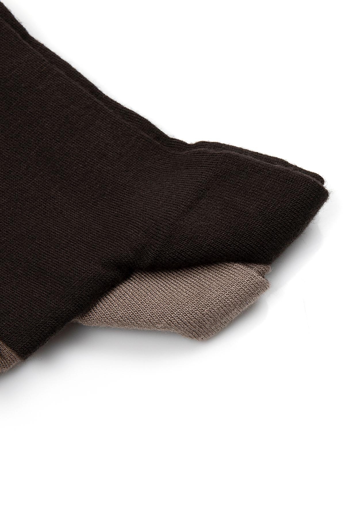 Kahverengi İkili Soket Çorap