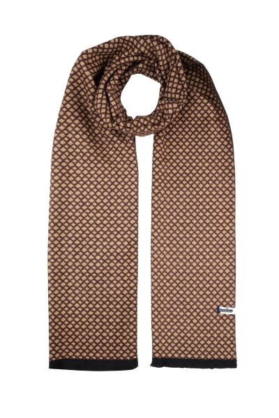 Kahverengi - Camel Desenli Atkı - 3