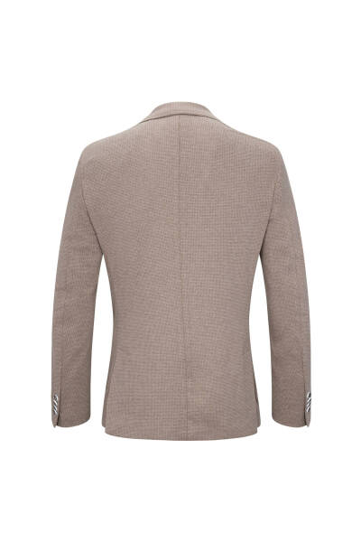 Kahverengi Comfort Fit Mono Yaka Klasik Ceket - 2