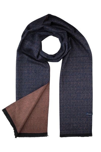 Kahverengi Desenli Atkı - 2