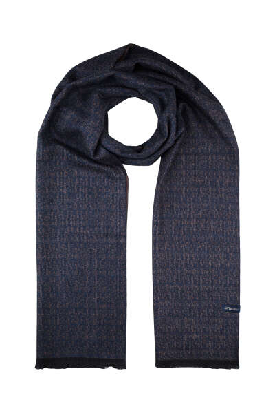 Kahverengi Desenli Atkı - 2