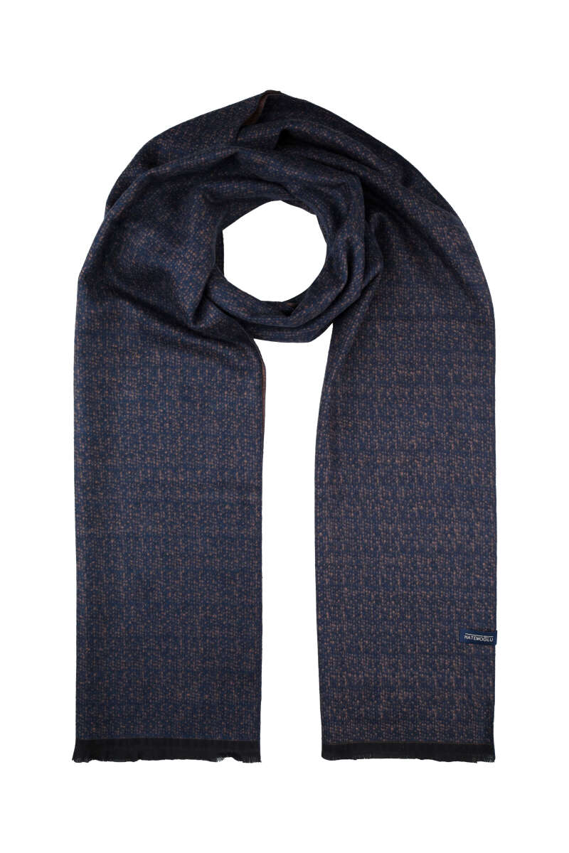 Kahverengi Desenli Atkı - Hatemoğlu