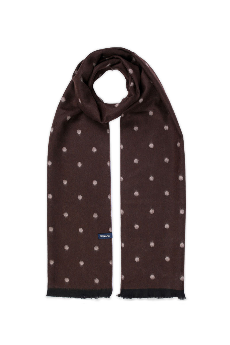 Kahverengi Çift Taraflı Atkı - HATEMOĞLU