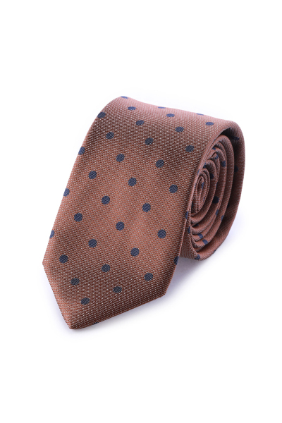 Kahverengi Desenli Kravat - 3