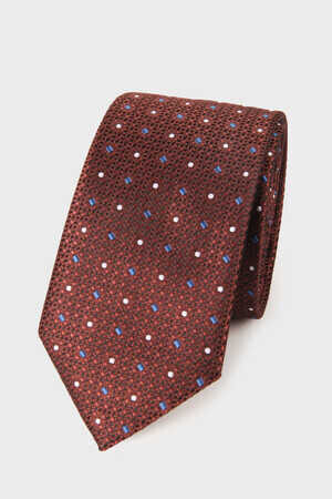 Kahverengi Deseli Kravat - 1