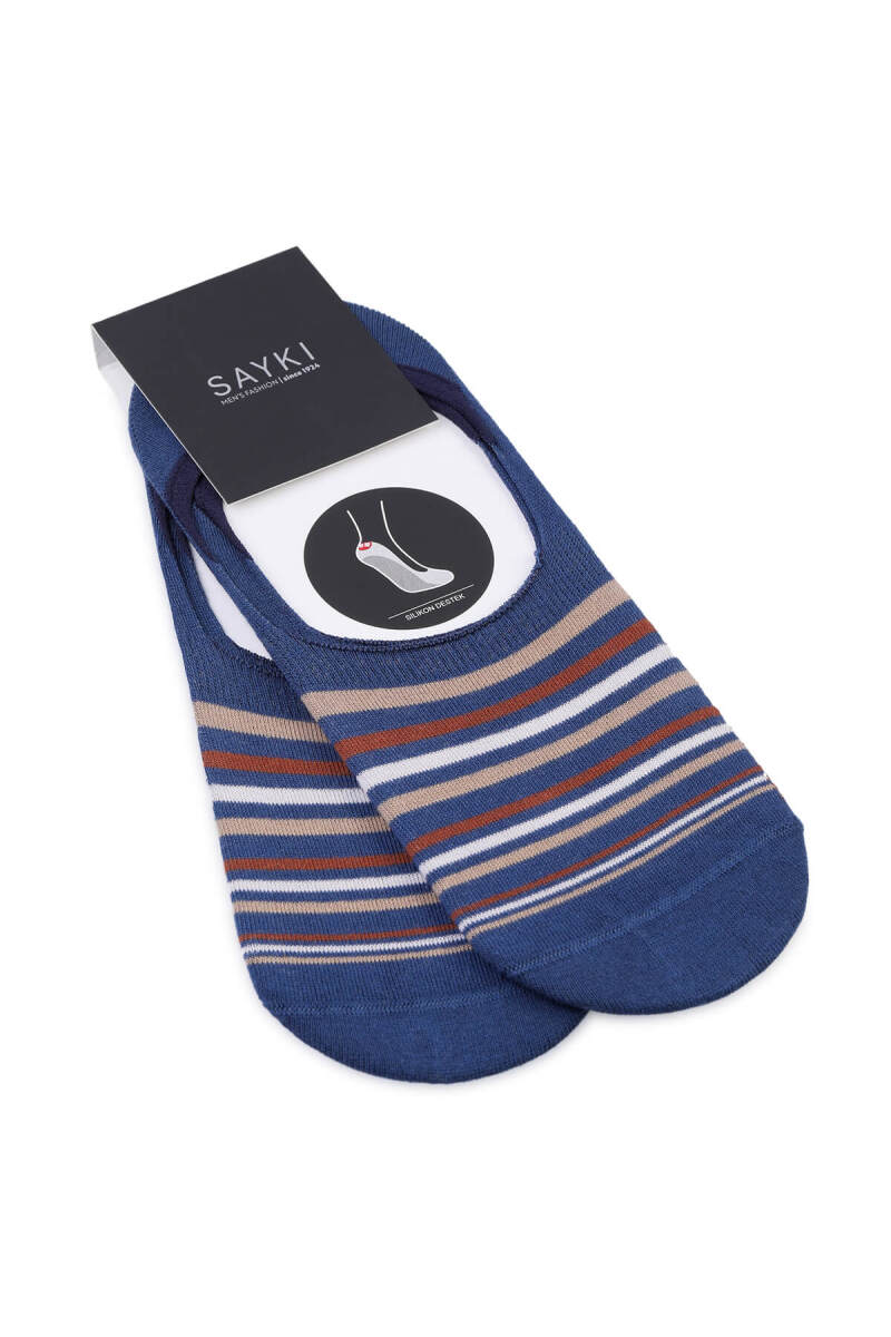 Kahverengi Desenli Pamuklu ikili Babet Çorap - HATEM SAYKI