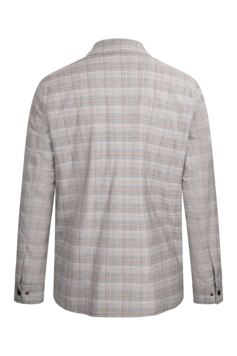 Kahverengi Dinamik Fit Kareli Bebe Yaka Elyaflı Yünlü Mont - Hatemoğlu (1)