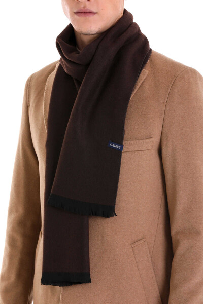 Kahverengi Çift Taraflı Atkı - 2