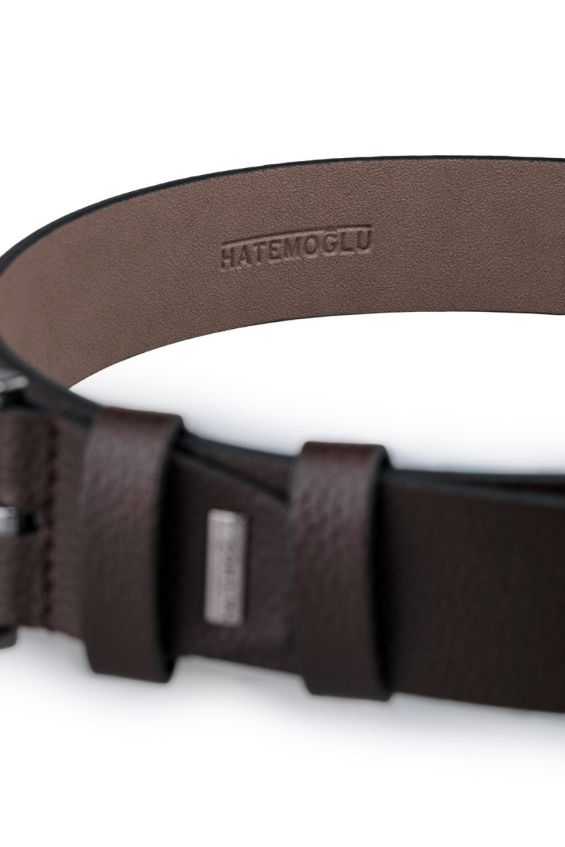 Kahverengi Erkek Deri Spor Kemer - Hatemoğlu (1)