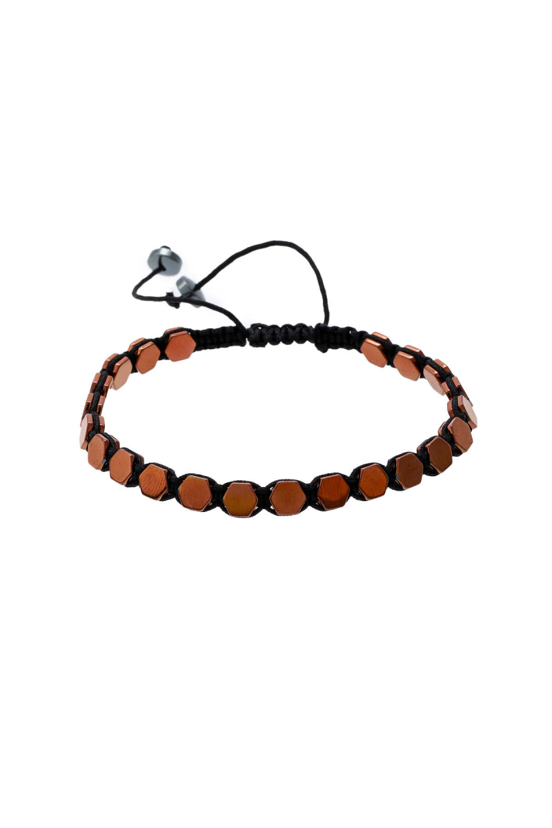 Sarı Hematit Taşlı Erkek Bileklik - Hatem Saykı