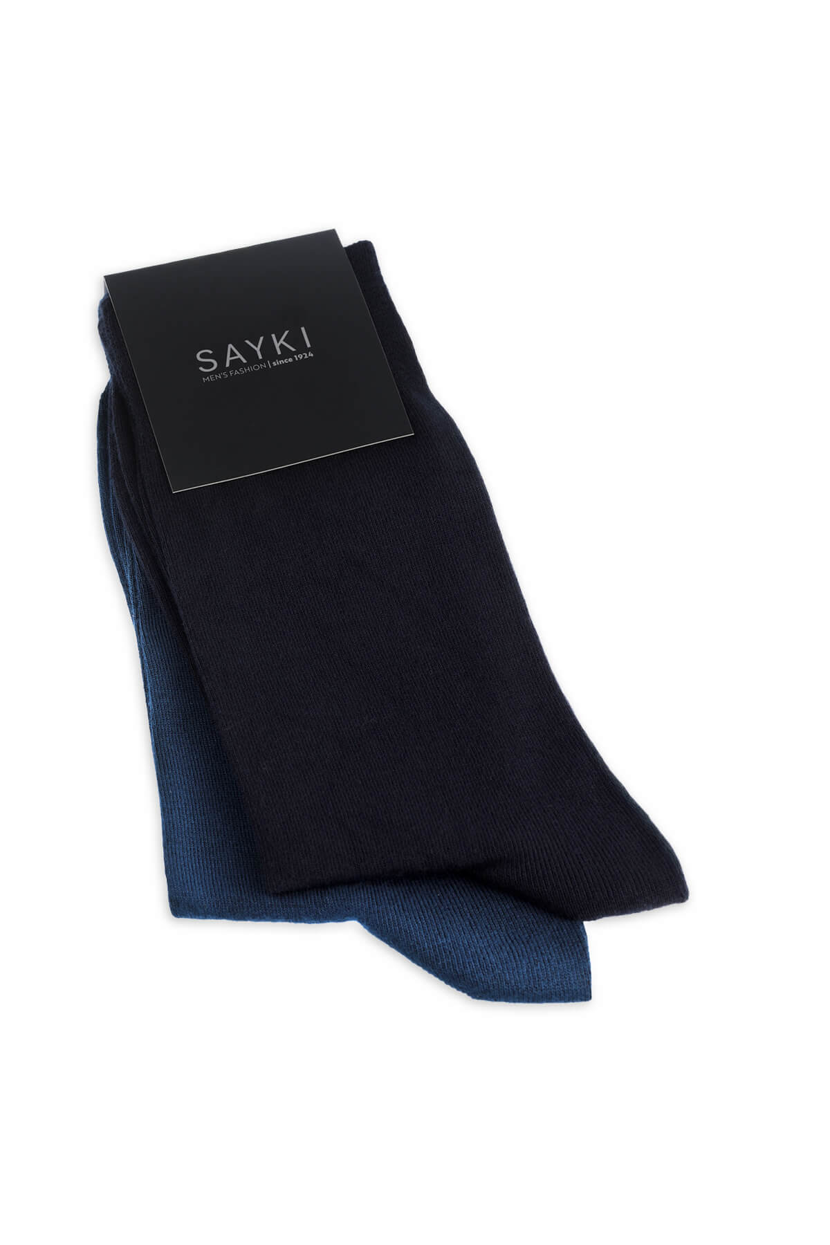 Kahverengi İkili Pamuklu Çorap - 1