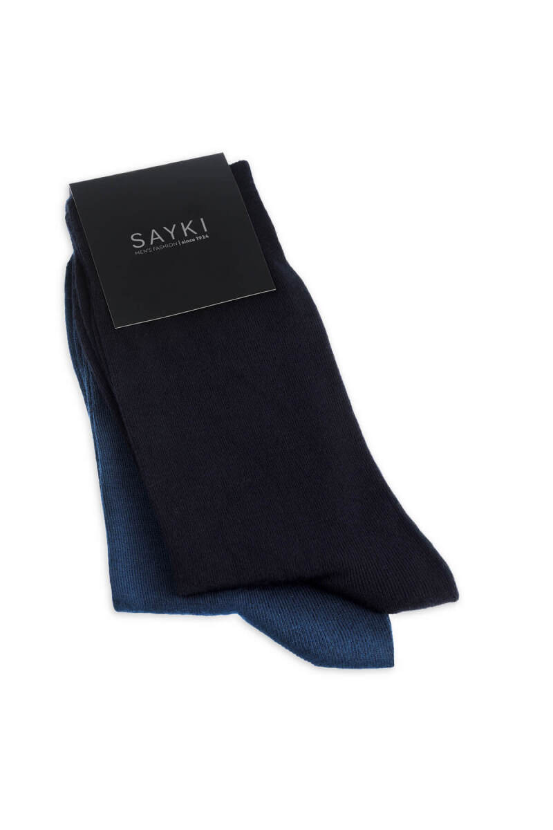 Kahverengi İkili Pamuklu Çorap - HATEM SAYKI