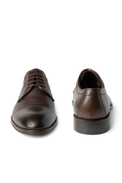 Kahverengi Klasik Bağcıklı Deri Ayakkabı - 2