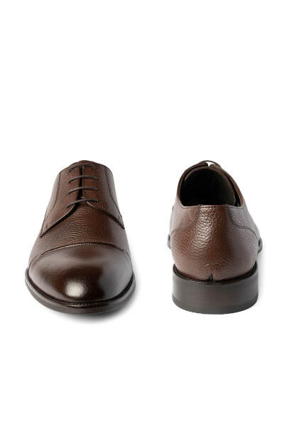Kahverengi Klasik Bağcıklı Deri Ayakkabı - 2
