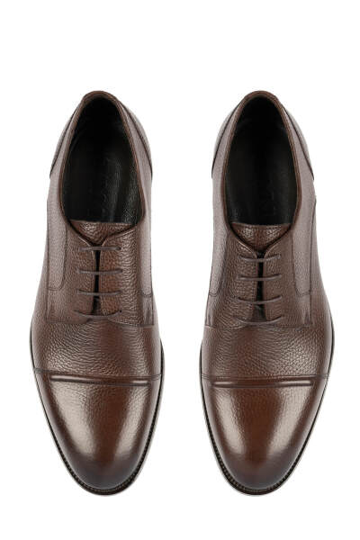 Kahverengi Klasik Bağcıklı Deri Ayakkabı - 3