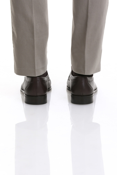 Kahverengi Klasik Bağcıklı Deri Ayakkabı - 15