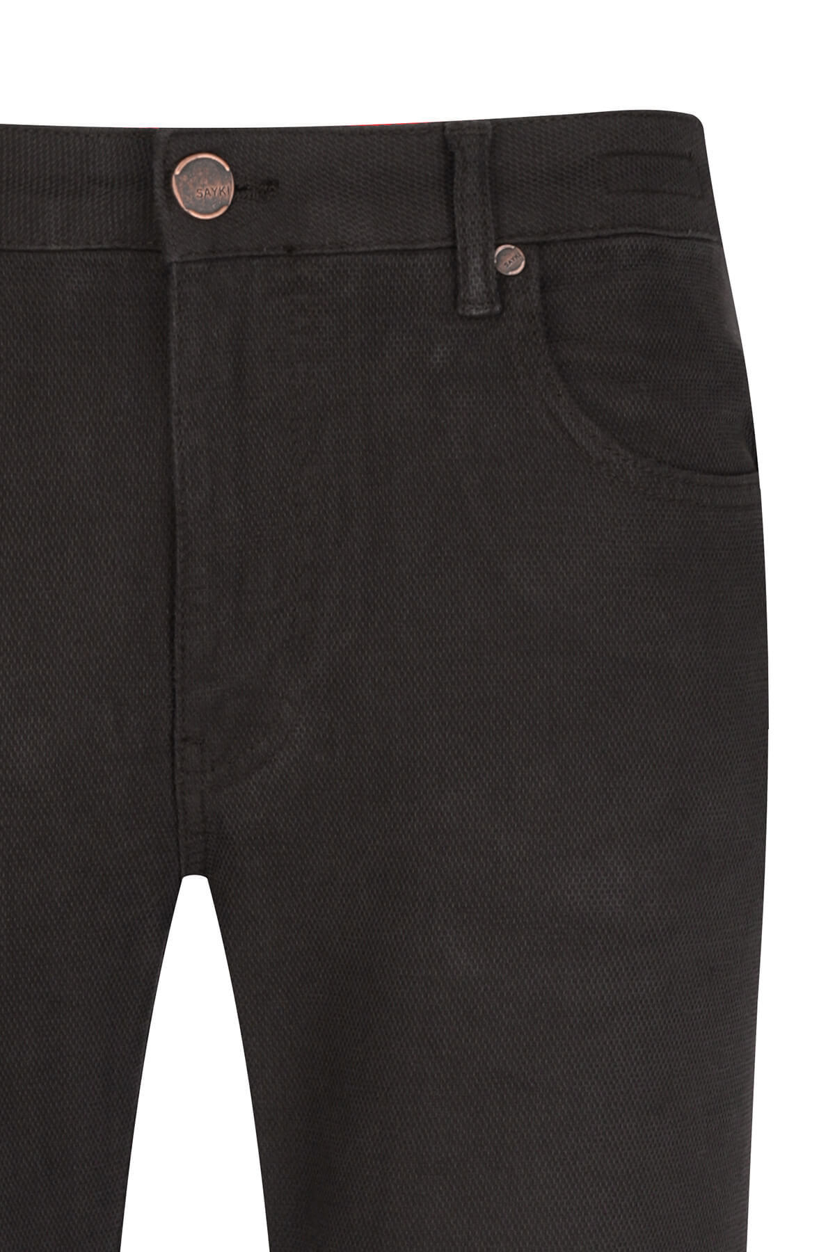 Kahverengi Rahat Kesim 5 Cep Kanvas Pantolon - 2
