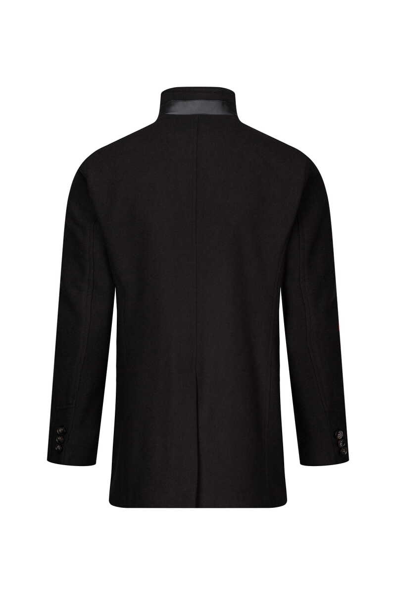 Kahverengi Slim Fit Hakim Yaka Yünlü Kaşe Palto - Saykı (1)